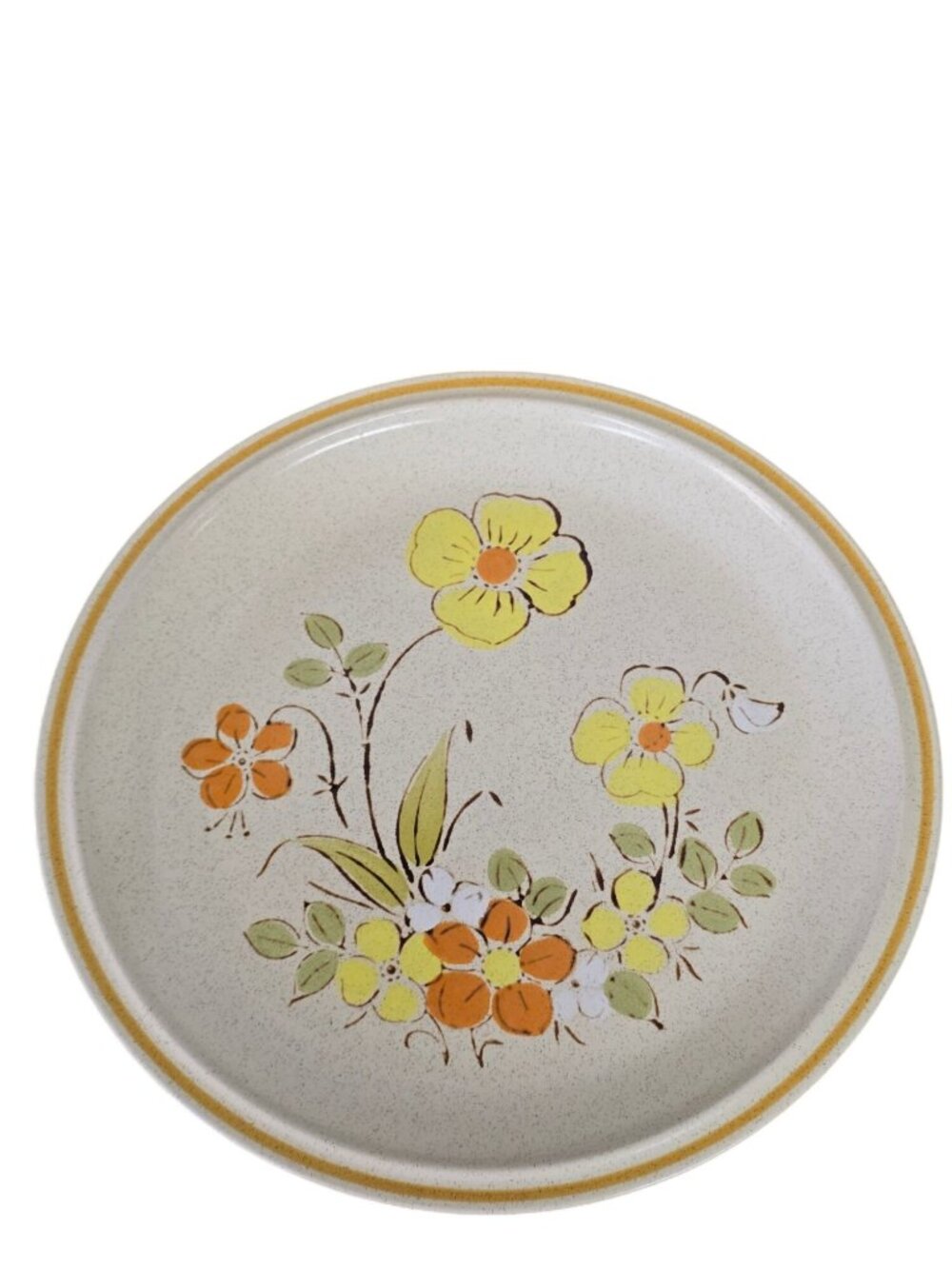 Vintage Floral Stoneware Dinner Hearthside Garden Festival Sunshine Flower 1970s - Picture 3 of 8